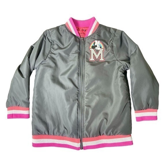 Disney Minnie Mouse "Unicorns Are‎ Real" Varsity Jacket Youth Girl Size XL 14-16 - Picture 1 of 13